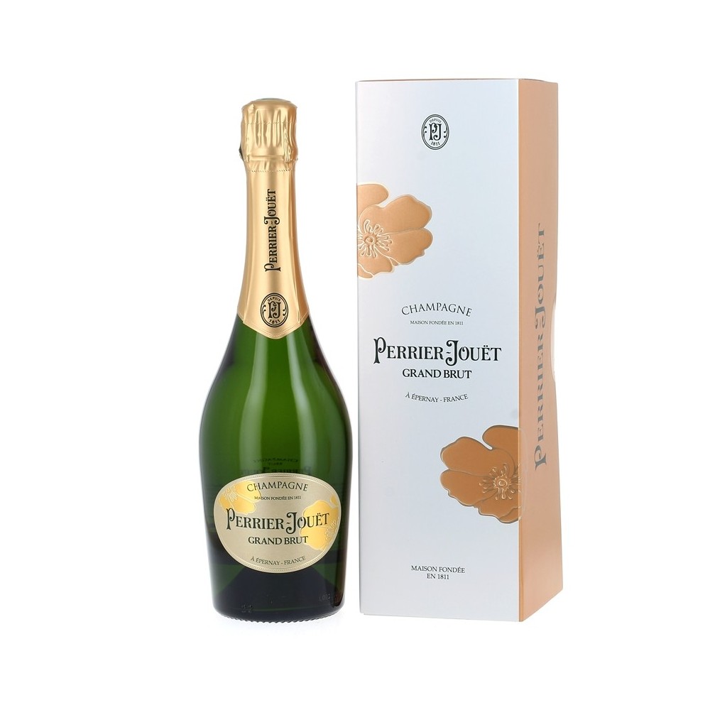 Champagne Brut Perrier-Jouët avec son étui