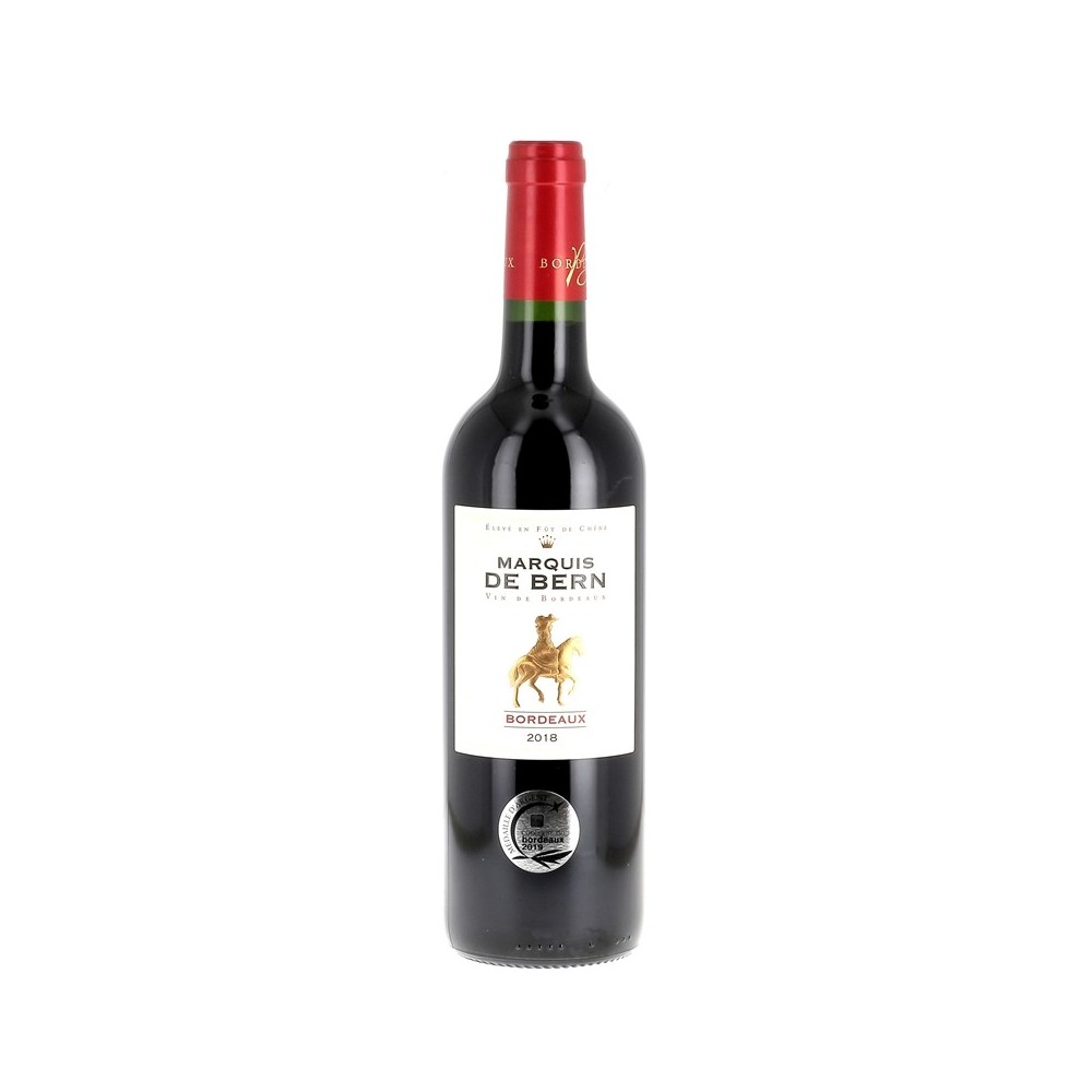Bordeaux rouge marquis de bern 2018