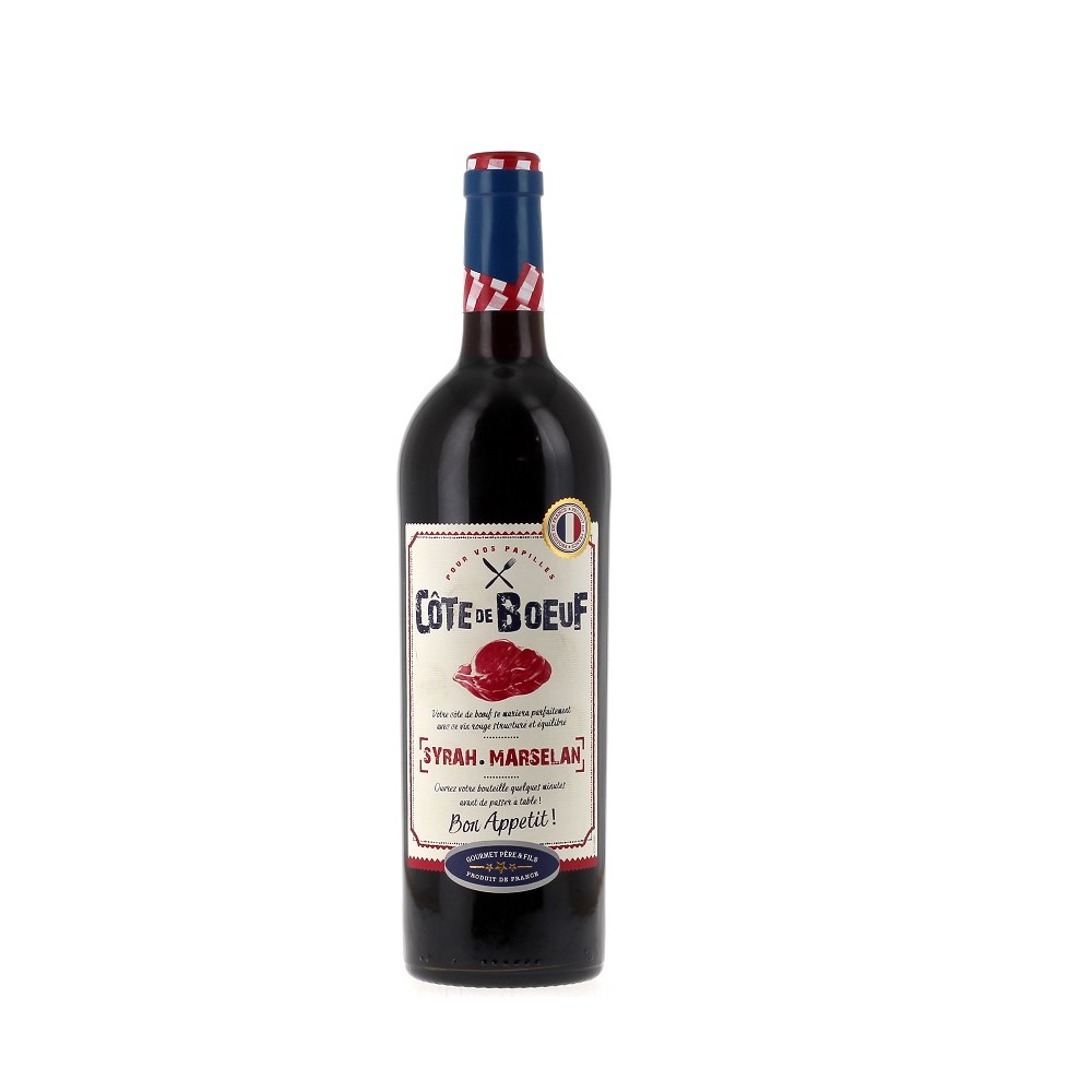 Côte de Boeuf – Syrah & Marselan – Gourmet père et Fils - 2023 Côte de Boeuf – Syrah & Marselan – Gourmet père et Fils - 2023