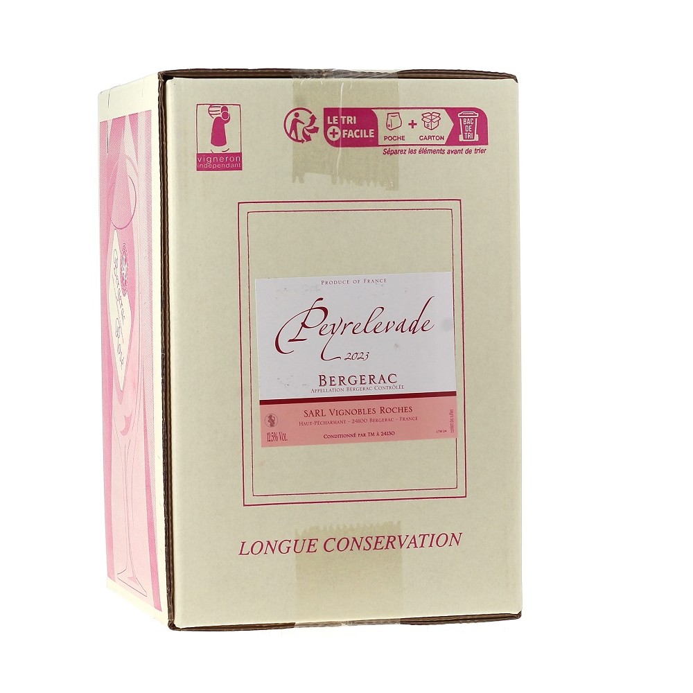 BIB - Bergerac Peyrelevade Rosé 5 liters - Vignobles Roches 2023