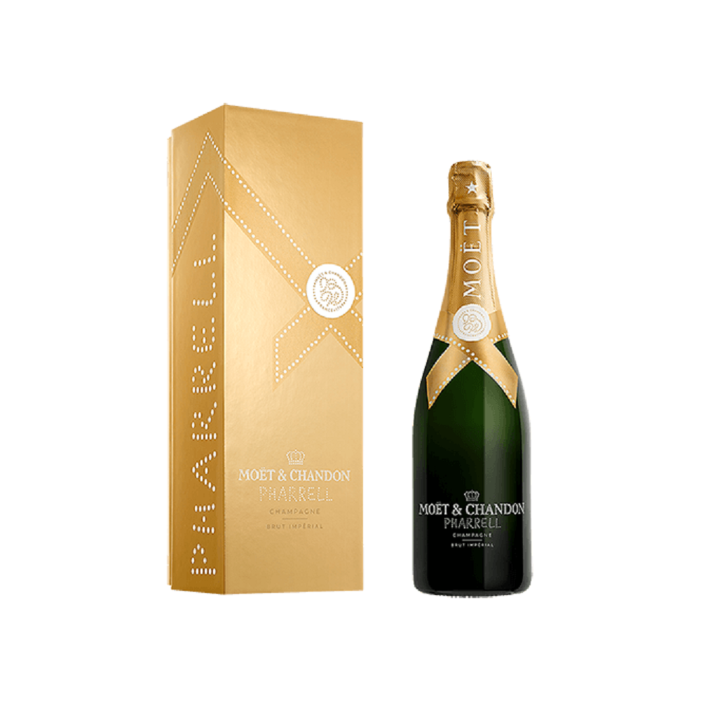 Moët & Chandon x Pharrell Williams - Brut Impérial - In Case Gold - Limited Edition