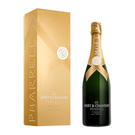 Moët & Chandon x Pharrell Williams - Brut Impérial - In Case Gold - Limited Edition